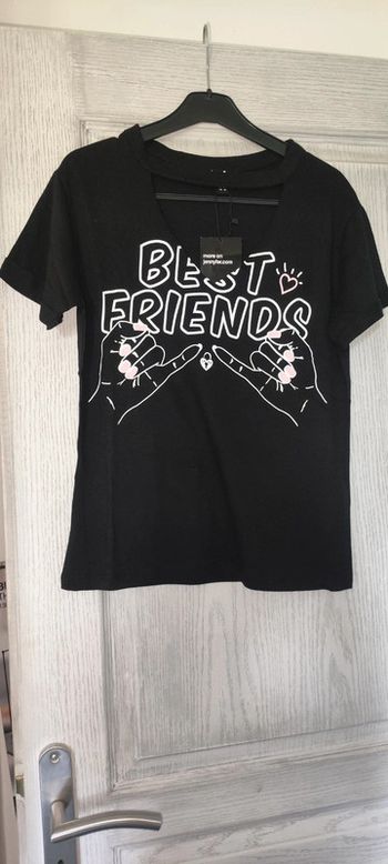 t-shirt noir best friends