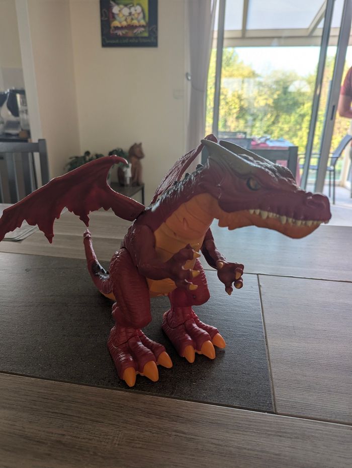 Grande figurine de dragon son bruit grognement et mouvements enfanf - photo numéro 3