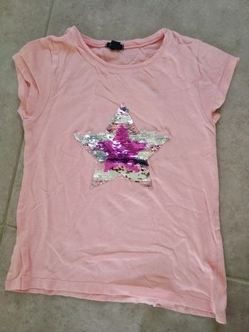 Tee shirt manches courtes fille