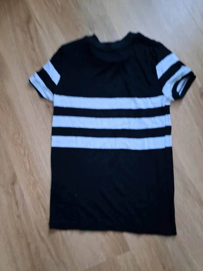 T-shirt cintré noir blanc 34 pimkie - photo numéro 2
