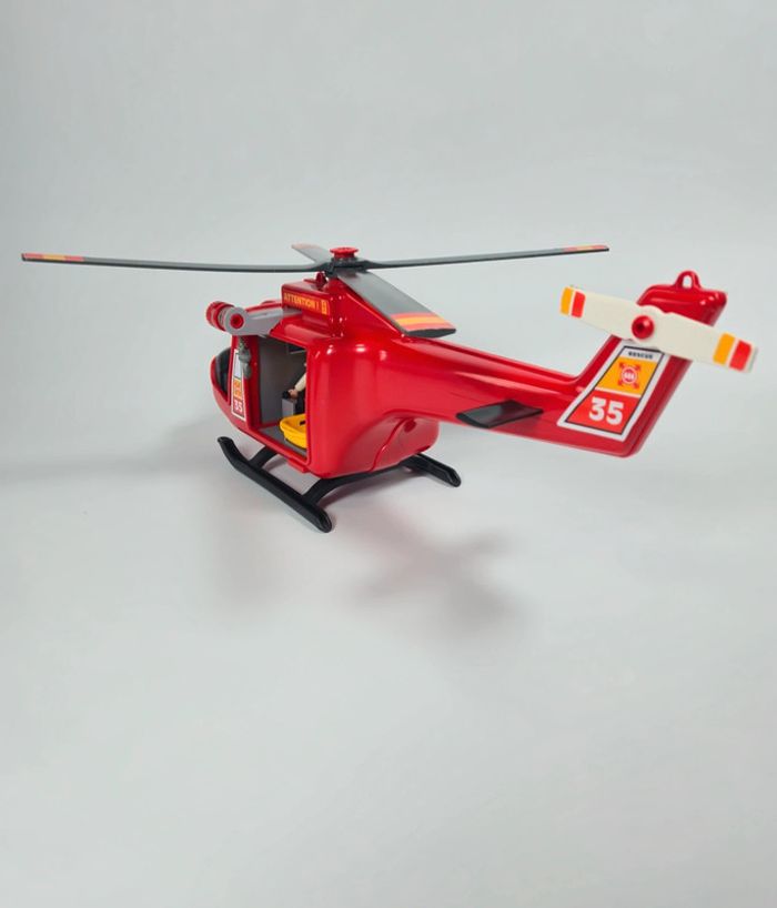 Playmobil Hélicoptère de pompiers et Bateau - photo numéro 9