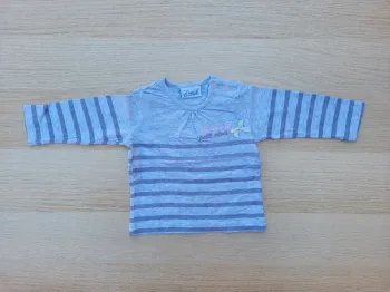 T-shirt manches longues filles 6 mois