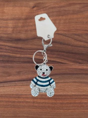 Porte-clés ourson strass Neuf