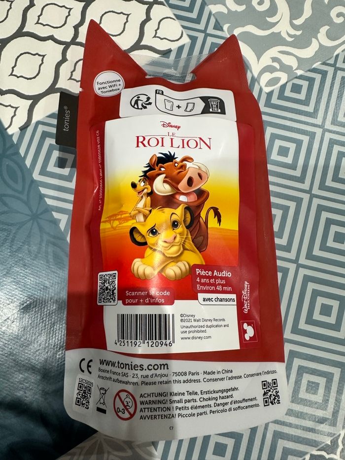 Figurine tonies le roi lion  neuf - photo numéro 3