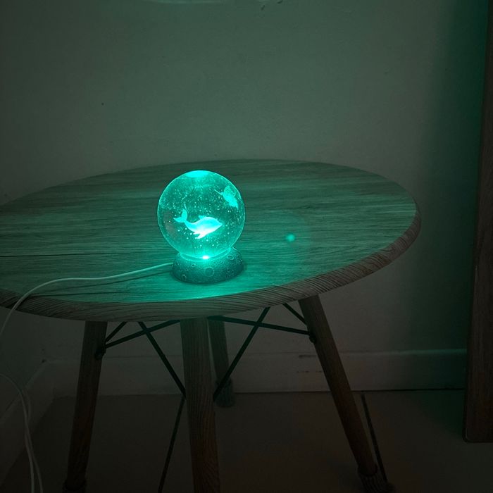 Boule De Cristal Dauphin En Verre - photo numéro 7