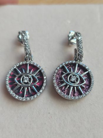 Boucles d'oreilles les georgettes l'œil argenté