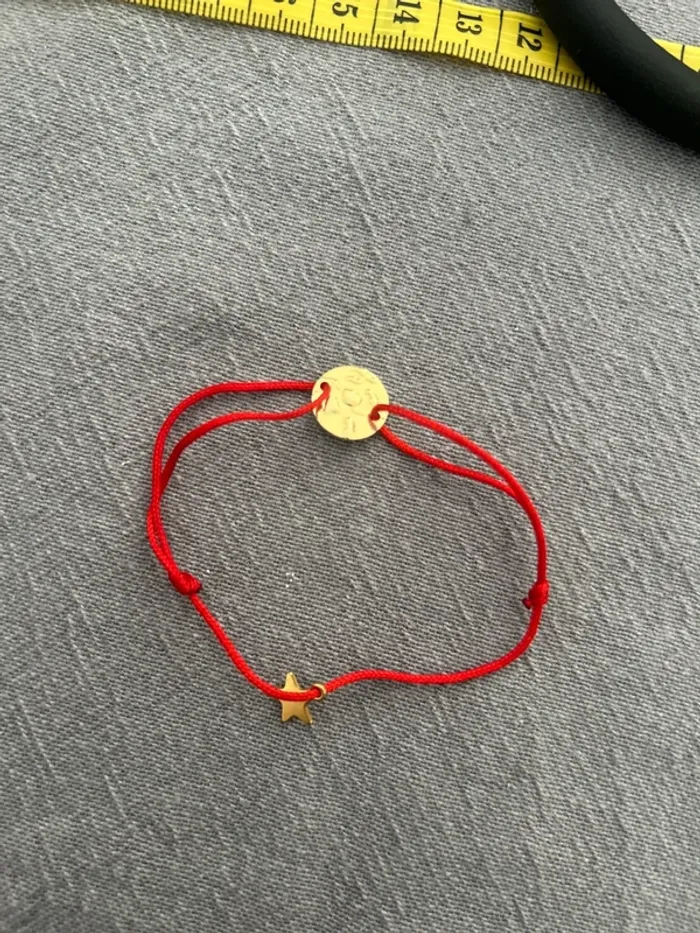 Bracelet cordon rouge - photo numéro 3