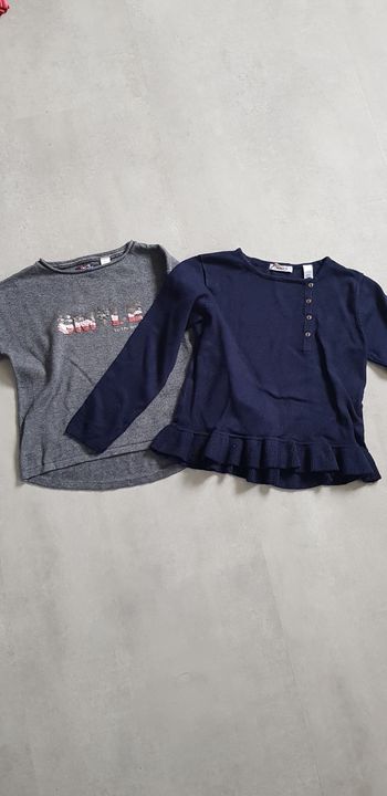 Lot 2 pulls okaidi 5 ans