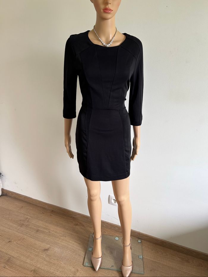 Robe noire à manches courtes Les Petites taille 36 TBE - photo numéro 3