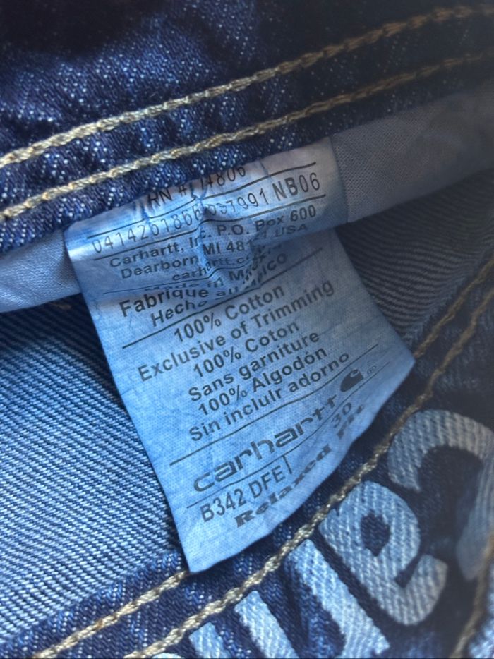 Short Carhartt Single Knee Rework Bleu Marine S / 30 - photo numéro 5