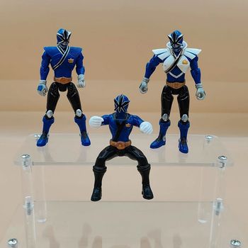 Lot 3 figurines bleues - Power rangers