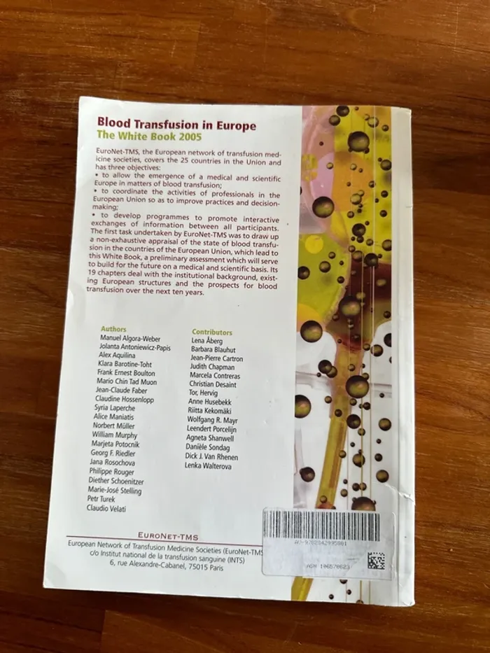 Livre blood transfusion in Europe - photo numéro 3