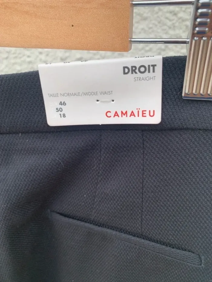 Pantalon droit noire Camaïeu neuf - photo numéro 6
