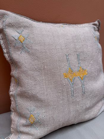 Housse de coussin en soie de Cactus