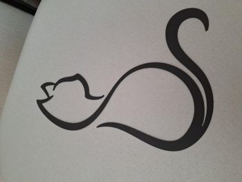 Belle déco métal murale noire silhouette chat intérieur/extérieur neuve
