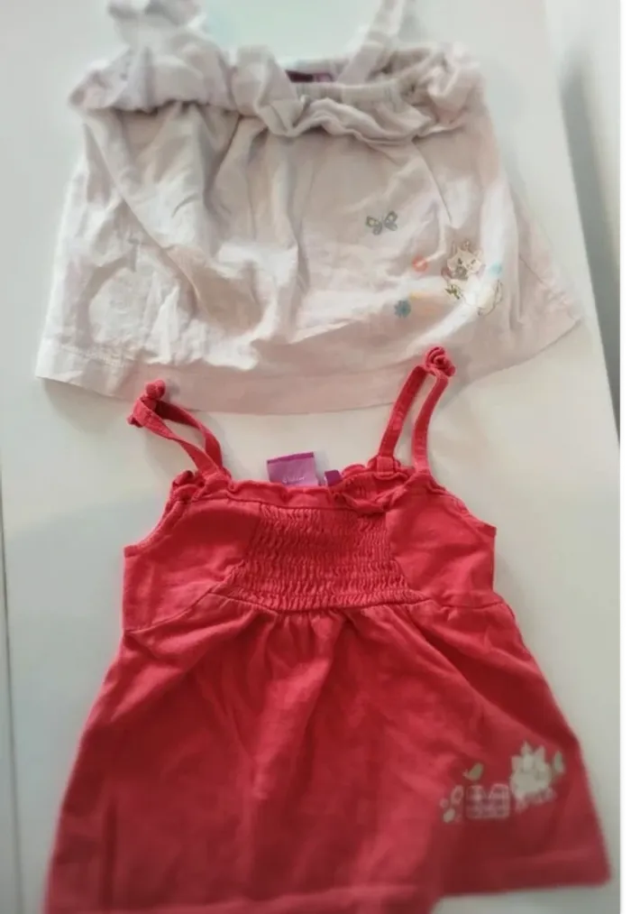 Lot de 2  débardeur Marie  Disney 18 mois