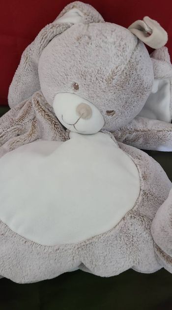 Peluche range pyjama lapin TEX gris blanc chiné Carrefour