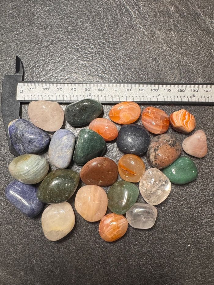 Lot de 220 g de Pierres Naturelles Polies – Parfait pour la lithothérapie ou la décoration - photo numéro 2