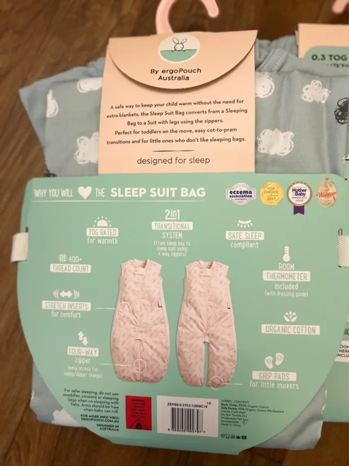 (New) Pack of 2 summer baby sleep bags 2-12m - photo numéro 6