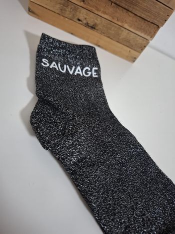 chaussette a paillettes personnalisée neuve 