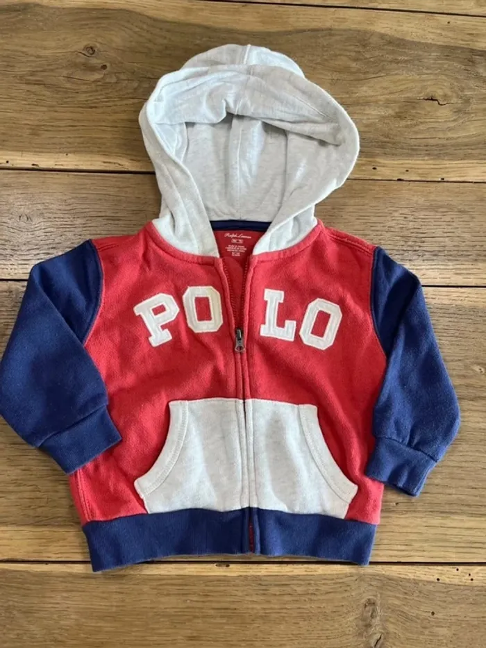 Ensemble bleu marine et rouge Ralph Lauren - photo numéro 2