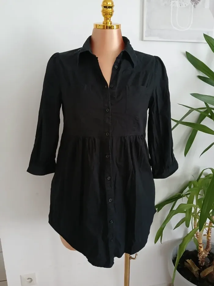 Tunique Noire H&M Taille L🌿💝 - photo numéro 2