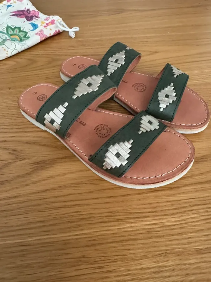 Mules Mapache Bohème taille 36. Neuves