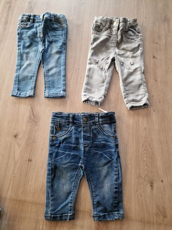 Lot de 3 jeans 3 mois