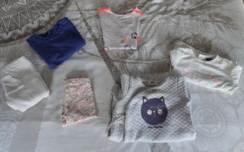 Joli lot bébé fille 6 mois Bon Bon État
