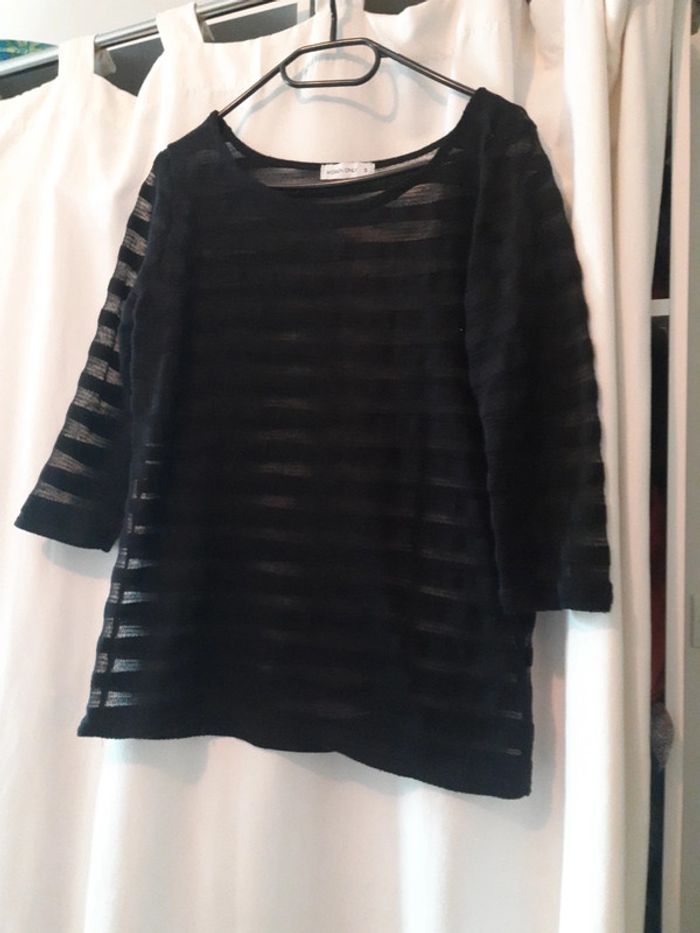 Pull fin rayures transparentes women only - photo numéro 4