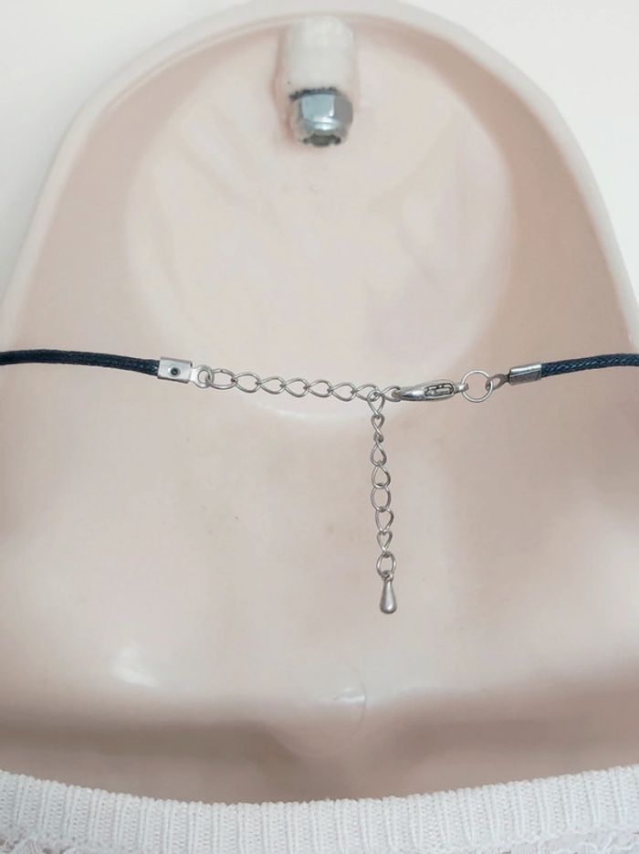 Collier pendentif rond multicolore acrylique y2k - 55 + 5cm - photo numéro 3