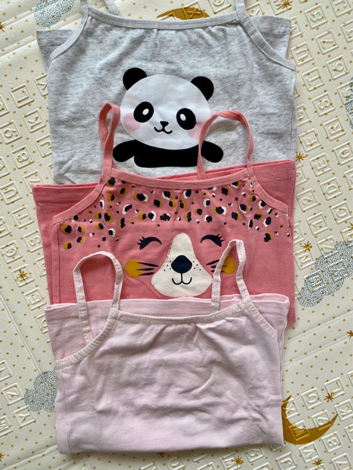 Lot 3 débardeurs - 2 ans