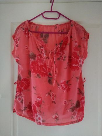 Blouse corail portée une fois