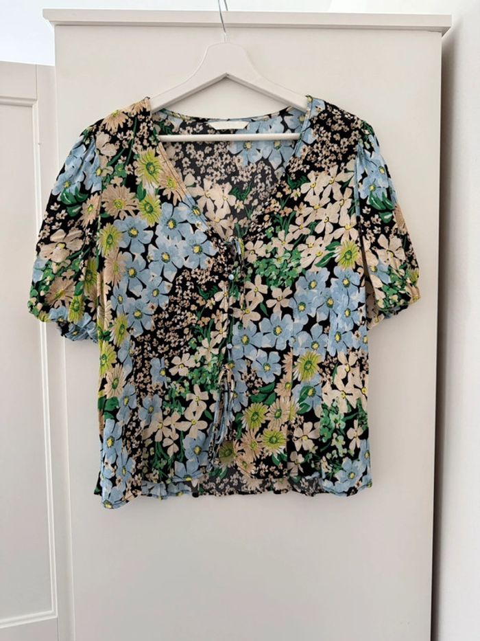 Belle Blouse fluide fleurie en viscose H&M 🌸 42 - photo numéro 7