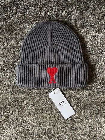 Bonnet AMI Paris Gris Neuf