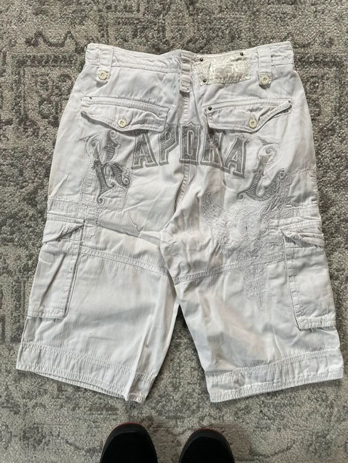 Jort baggy large Kaporal taille 28US cargo hip-hop streetwear y2k skater brodé - photo numéro 2