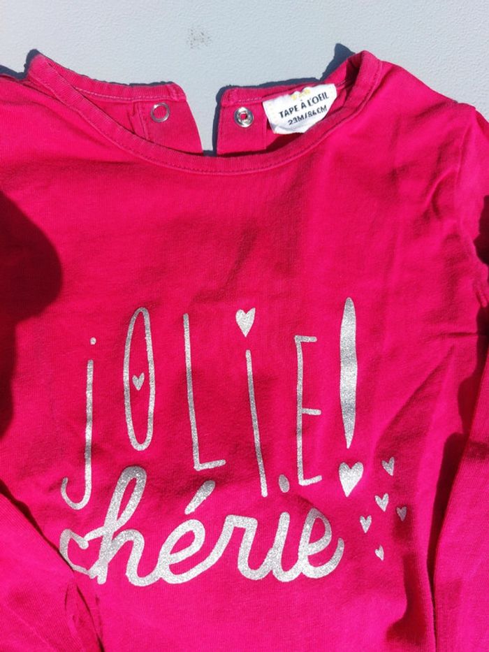 Lot 4 t-shirts 24 mois manches courtes - photo numéro 4