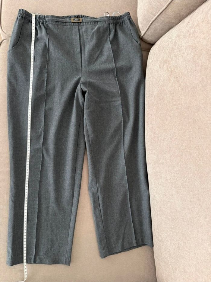 Pantalon gris élastique, Bleu Bonheur - photo numéro 9