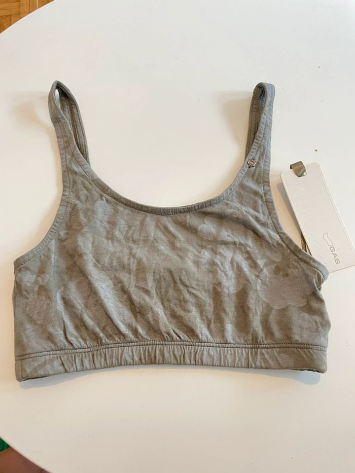 Brassière  camouflage et fleur taille S Gas