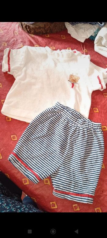 Ensemble été 3 mois garçon