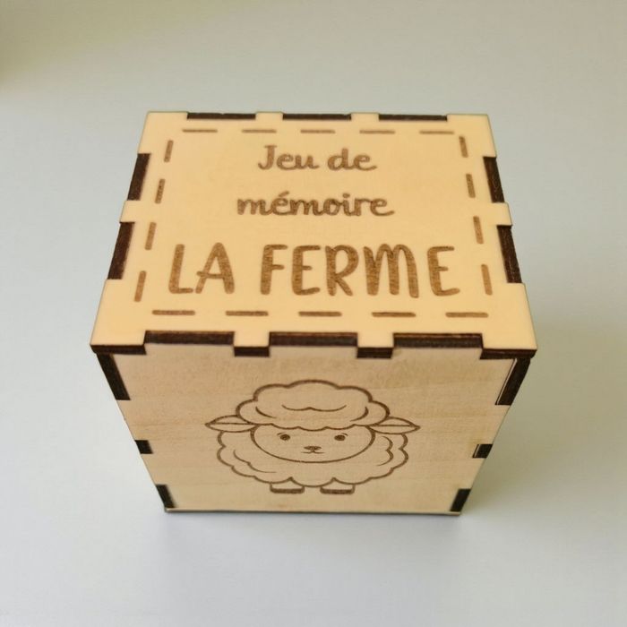 Jeu Éducatif en Bois : Mémory La Ferme - Développement de la Mémoire - photo numéro 6