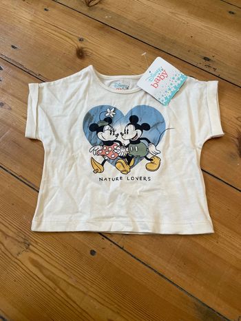 T-shirt Mickey  et Minnie 3 mois