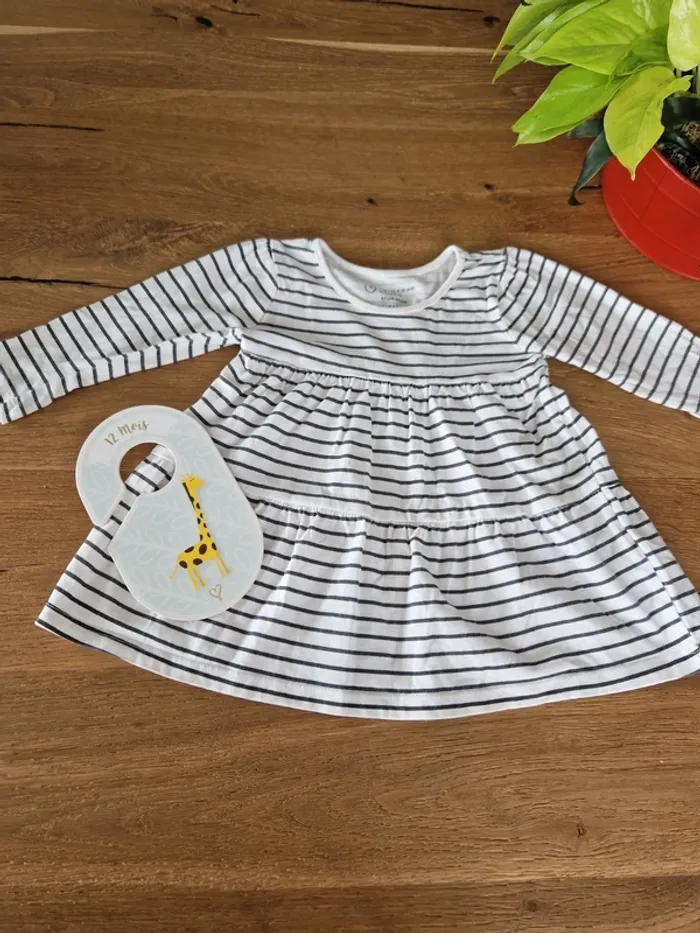 Robe marinière - Taille 9 12 mois 80cm - Primark - photo numéro 3