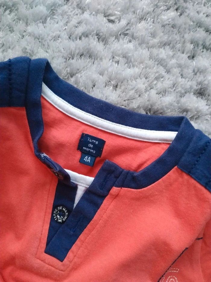 T-shirt manches courtes Terre de marins 4 ans - photo numéro 2