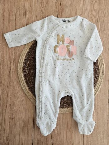 Pyjama velours 3 mois