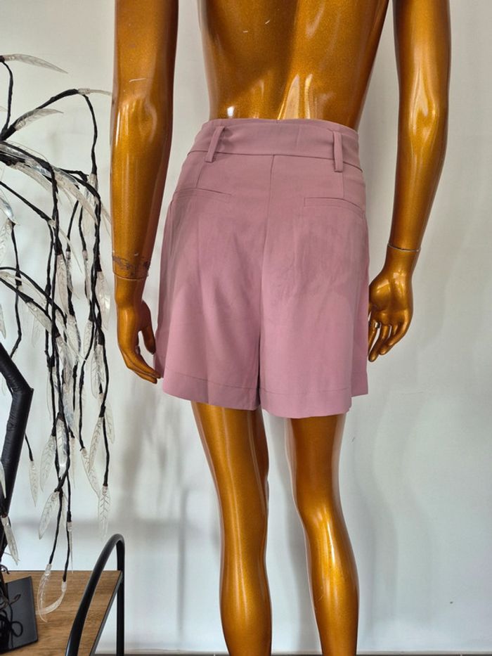 Short Rose avec Poches et Ceinture Femme Taille L/40 - photo numéro 2