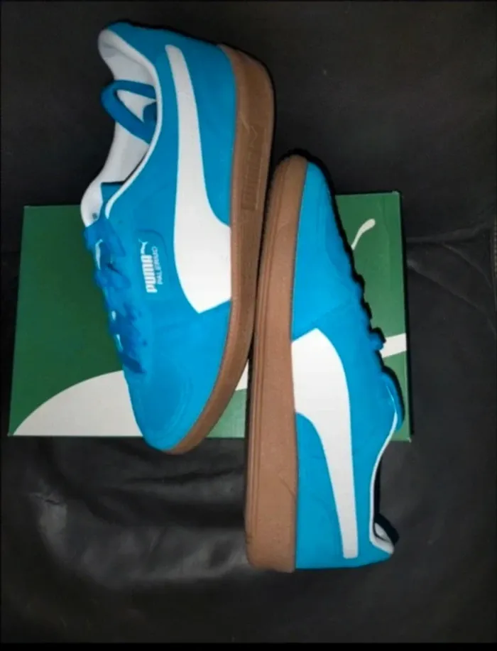 Baskets Puma Palermo neuves couleur bleu électrique - photo numéro 9