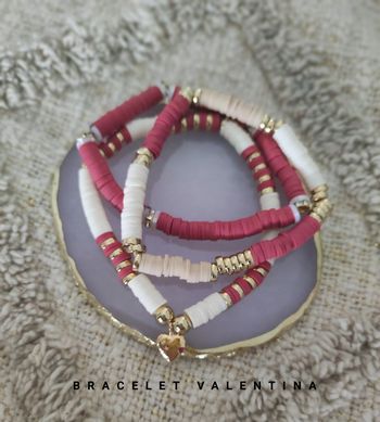 Lot bracelets perles heishi