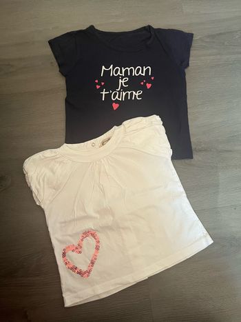Lot 2 t-shirts fille