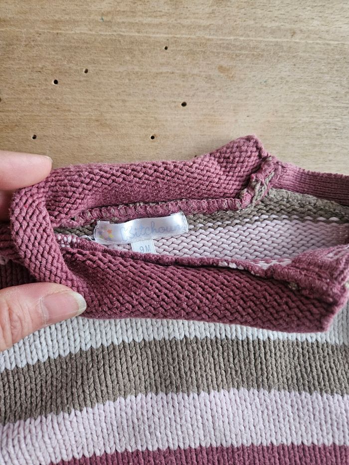 Pull coton rose 9 mois - photo numéro 2